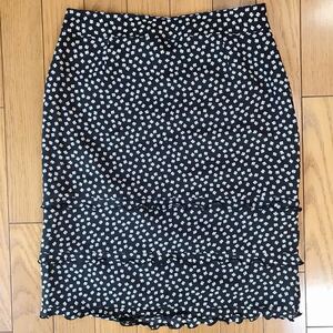 C beautiful goods courreges Courreges frill attaching skirt size inscription none M corresponding four . leaf clover pattern spring summer 