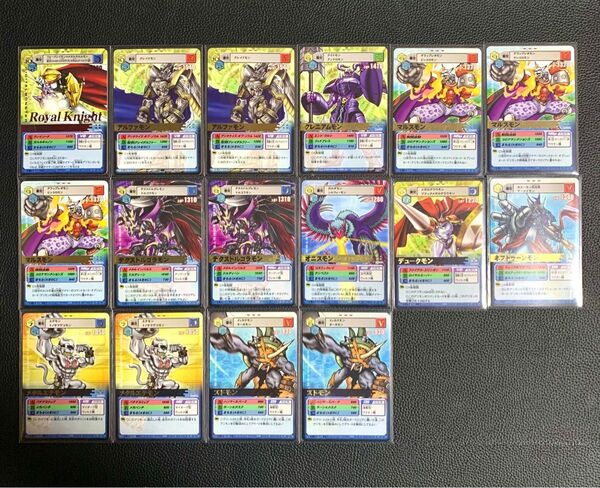 デジモンカード α バトルターミナル 赤箔押し 箔押し 16枚まとめ売り オメガモン アルファモン デクスドルゴラモンなど他