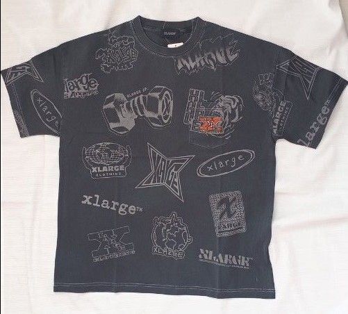 XLARGE タグ有 ポケットTシャツ ブラック/L