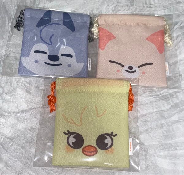 straykids SKZOO 巾着 ウルフチャン ポガリ フォクシニー domeinATE オフラインくじ D賞 FCくじ