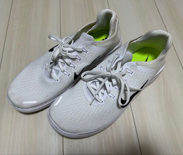 NIKE フリーラン 29cm ホワイト ランニングシューズ