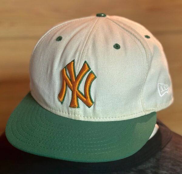 USA製 90's NEWERA ベースボールキャップ NY 青タグ 63cm