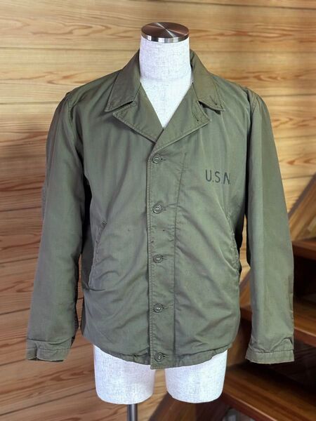 【希少】40's U.S.NAVY N-4 デッキ ジャケット ビンテージ 38R程