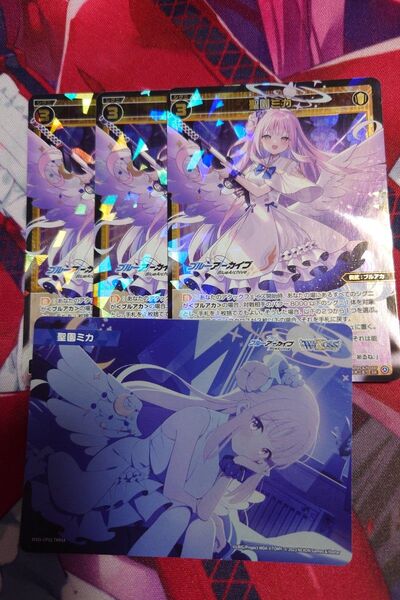 WIXOSS ブルーアーカイブ 聖園ミカ SR3枚&メモリーピース