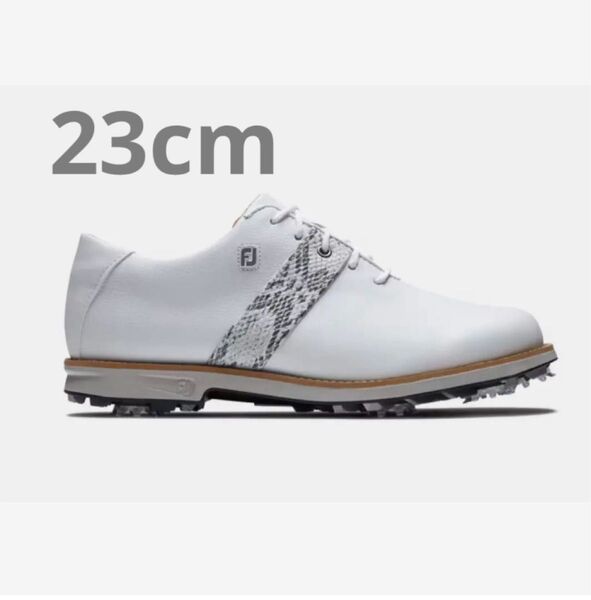 新品 FootJoy プレミア ゴルフシューズ ホワイト 23cm