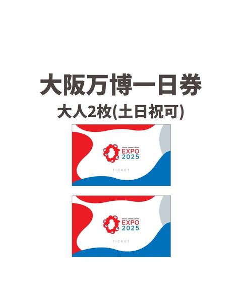 ペア 大阪万博 チケット 一日券 大人 2枚