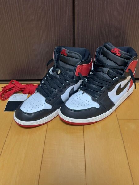 ナイキ Air Jordan 1 Retro High OG Black Toe Reimagined 28.5cm