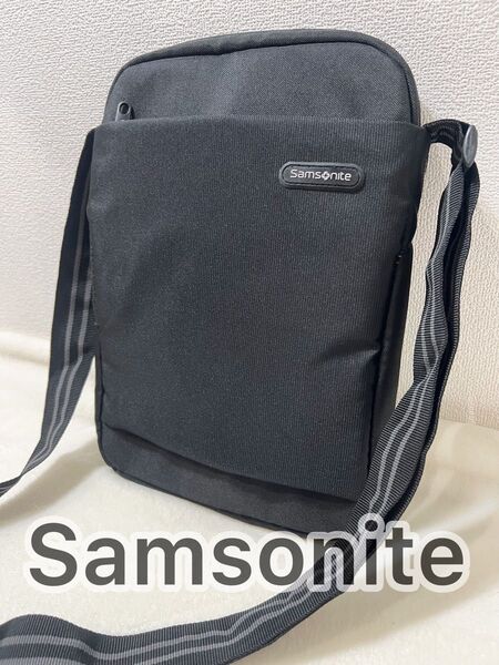 【美品】Samsonit サムソナイト ショルダーバッグ 肩がけ ブラック