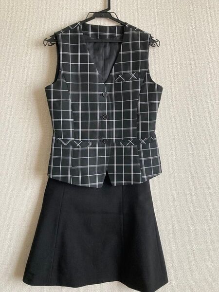事務服 ベスト&フレアスカートセット