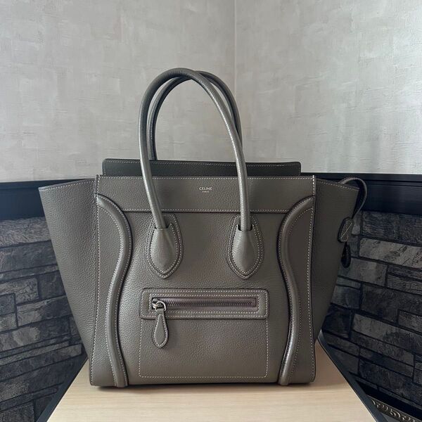 【廃盤品】 CELINE ラゲージ マイクロショッパー スリ トートバッグ