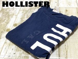 ☆送料無料☆ HOLLISTER ホリスター 海外直輸入 古着 Tシャツ メンズM ネイビー トップス 中古 即決