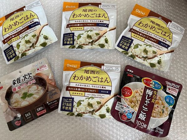 尾西食品 アルファ米 雑炊など 6個セット