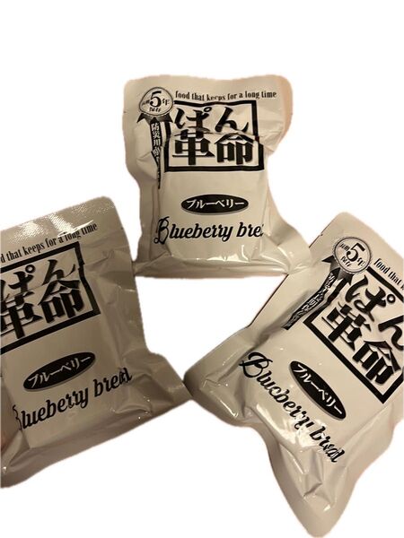 5年保存 非常食 パン ブルーベリー味 3個セット