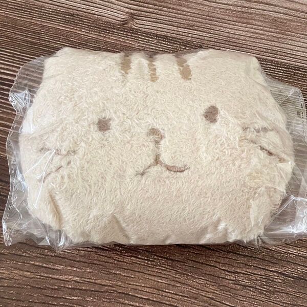 新品未使用 ふくふくにゃんこ ぽわぽわリール付きパスケース チャチャ丸 タグ付き 猫 ねこ
