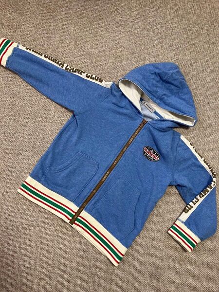 ジップアップパーカー☆110㎝☆水色★スウェット★子供服★KIDS★男の子★女の子★子供服★used品★しまむら