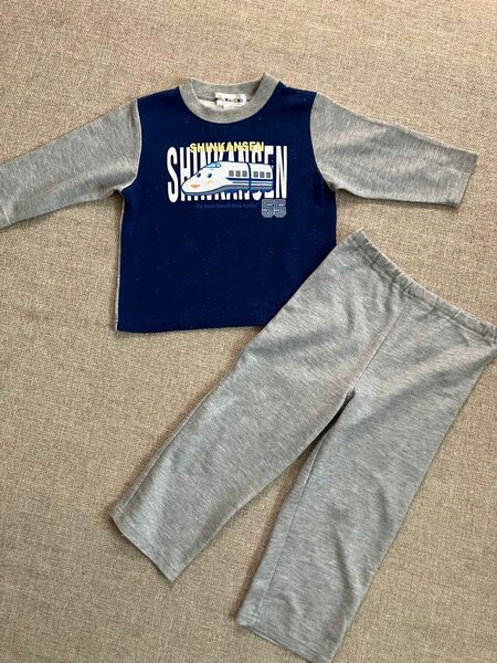 【SHINKANSEN】パジャマ☆110㎝★キッズ★男の子★子供服★used品★お値引き不可★セットアップ 上下スウェット