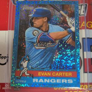 topps 2025 heritage Evan Carter + 2024 My 1st Bowman +mojo chrome