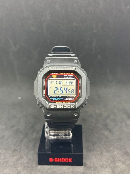 G-SHOCK GW-M5610-1JF 電波ソーラー 稼働美品 LEDライトブラックレッド 検カシオーク GA-B