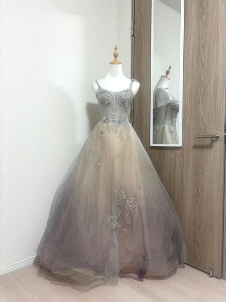 ウエディングドレス カラードレス 結婚式 発表会 ピンク ウェディングドレス