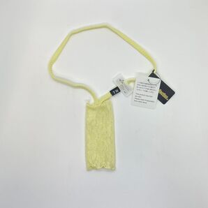 TMコレクション Soft woolly lace Pole Decoration ビキニ イエロー 下着 水着 ペニスポーチ