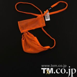 TMコレクション Powernet 合体一角玉袋 Gストリング ビキニ 蛍光オレンジ 下着 水着