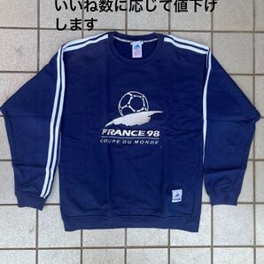 アディダス adidas 1998年 フランスW杯記念スウェット 古着 M 90s