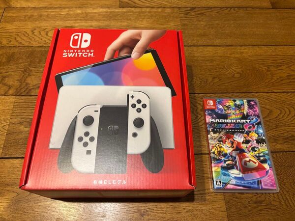 【極美品】Nintendo Switch 有機ELモデル ホワイトマリオカート8デラックス