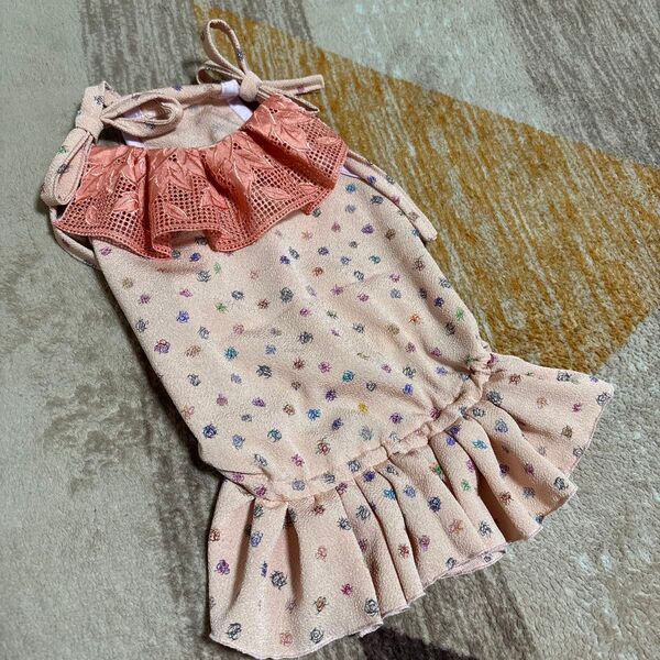 ハンドメイド犬服夏用 ちりめん ダックスちゃん可