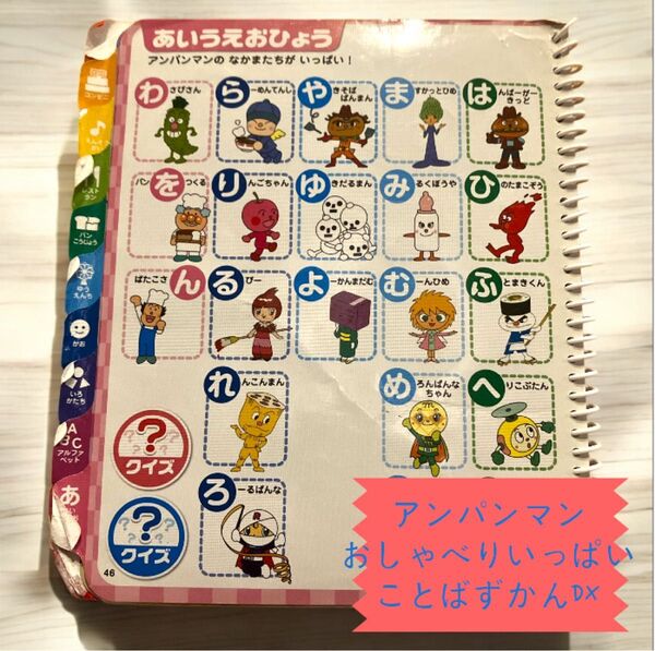 アンパンマン おしゃべりいっぱいことばずかんDX 絵本 音声ペン付き
