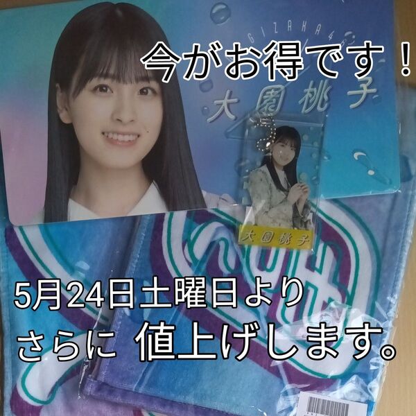 大園桃子 2021個別フォトアルバム 個別マフラータオル2枚 アクリルカードキーホルダー乃木坂46 元 3期生