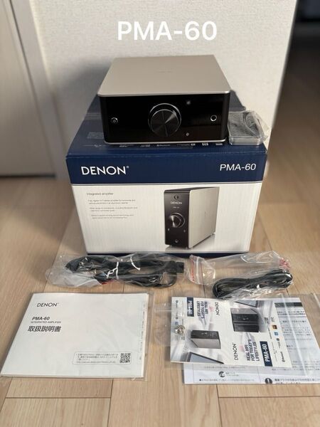 【極美品】DENON PMA-60 プリメインアンプ 元箱・取説付