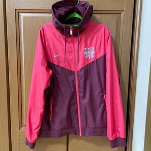 FCバルセロナ ナイロンジャケット NIKE ピンク Mサイズ