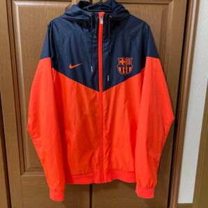 NIKE FCバルセロナ ウィンドブレーカー オレンジ Mサイズ