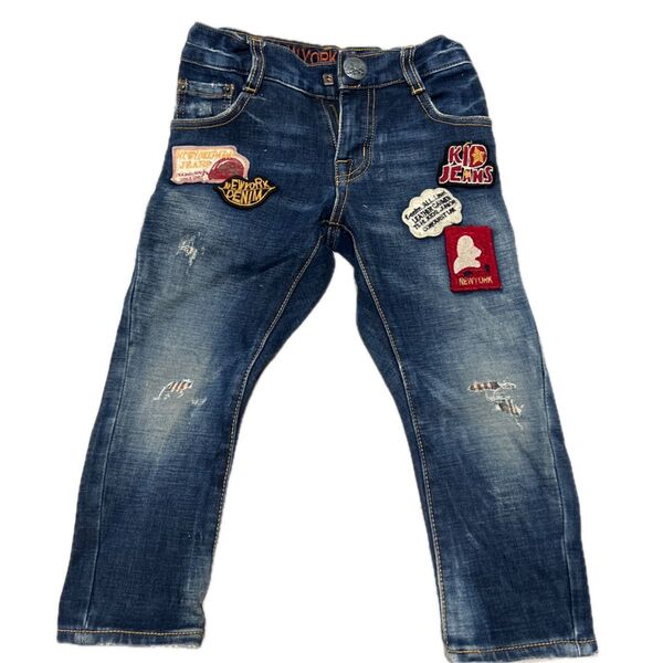 デニムパンツ ジーンズ デニム ダメージ加工 ジーパン キッズ Levi’s風