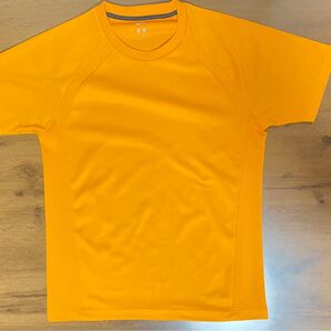 ユニクロ ドライEXクルーネックTシャツ オレンジ S