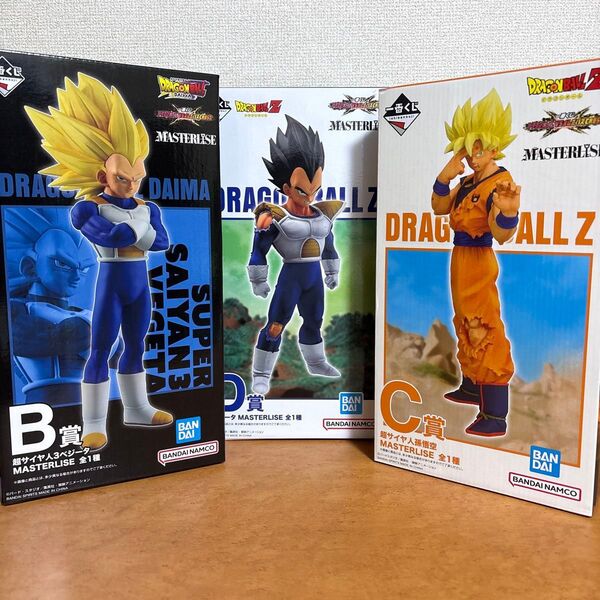 ドラゴンボール 一番くじ VSオムニバスCROSS B賞ベジータ3 C賞 超サイヤ人孫悟空 D賞 ベジータ まとめ売り