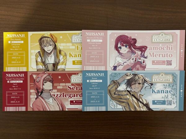にじさんじ百貨店 特典 ChroNoiR 叶 倉持めると VOLTACTION 風楽奏斗 セラフ・ダズルガーデン
