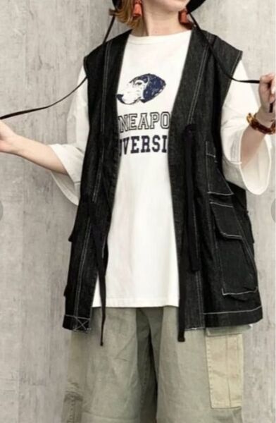 niko and... C-1風デニムベスト