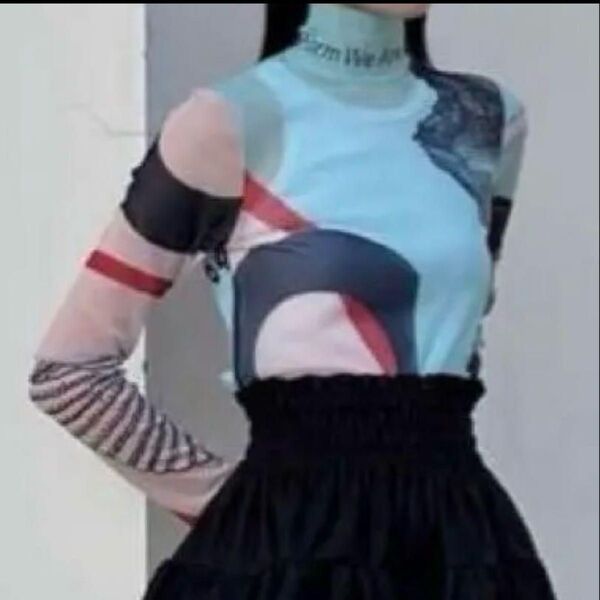 YOHEI OHNO ヨウヘイオオノ GRAPHIC MESH TOP