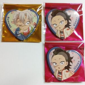 鬼滅の刃 ufotable cafe ストロベリーフェスティバル2025 ランダムハート缶バッジ 不死川実弥&玄弥