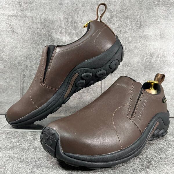 未使用に近い MERRELL メレル ジャングルモックレザー 26cm ブラウン ウォータープルーフ メンズ