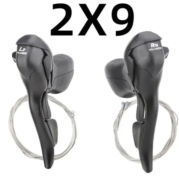 【新品】STIレバー 2×9speeds 左右セット