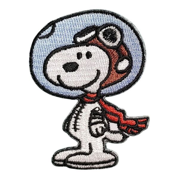 A-211【 アイロンワッペン 】 刺繍ワッペン アップリケ リメイク スヌーピー SNOOPY PEANUTS アストロノーツ