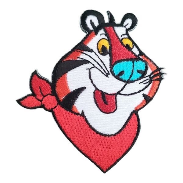 A-31【 アイロンワッペン 】 刺繍ワッペン アップリケ トニー Tony 虎 トラ タイガー TIGER コーンフレーク