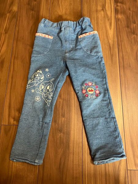 APKC アンパンマンキッズコレクション 子供服 デニムパンツ 100サイズ 女児 ブルー系