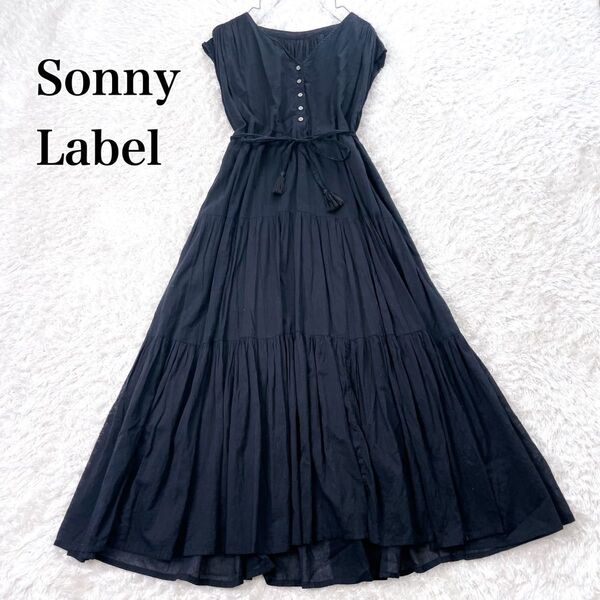 Sonny Label フレンチスリーブティアードロングワンピース フリー