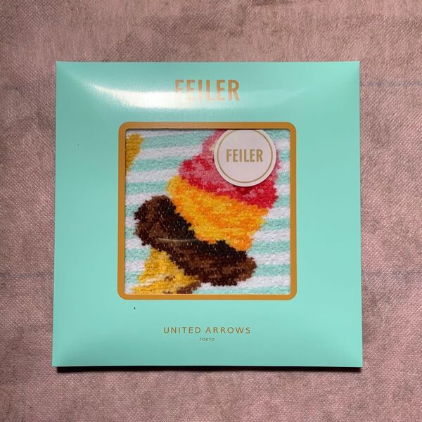 ★フェイラー★FEILER★ユナイテッドアローズ 別注 ICE CREAM ハンカチ 1枚 アイスクリーム
