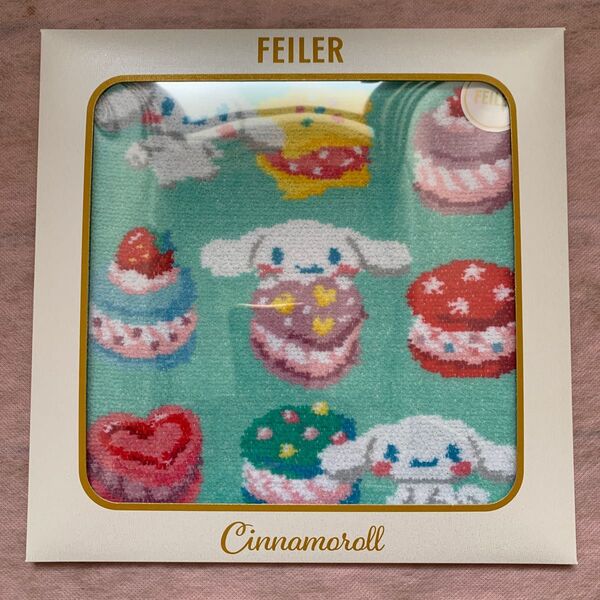 ★フェイラー★FEILER★サンリオコラボ シナモロール マカロン ハンカチ 1枚 パッケージ有