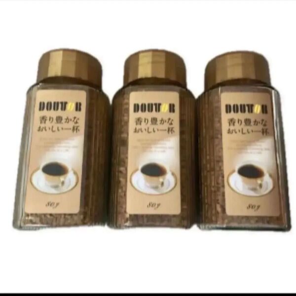 ドトール インスタントコーヒー 香り豊かなおいしい一杯 80g×3本
