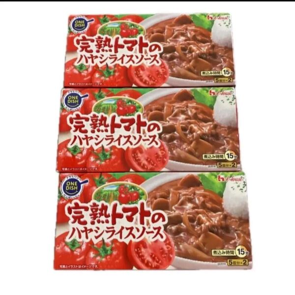 ハウス食品 完熟トマトのハヤシライスソース 184g×3箱